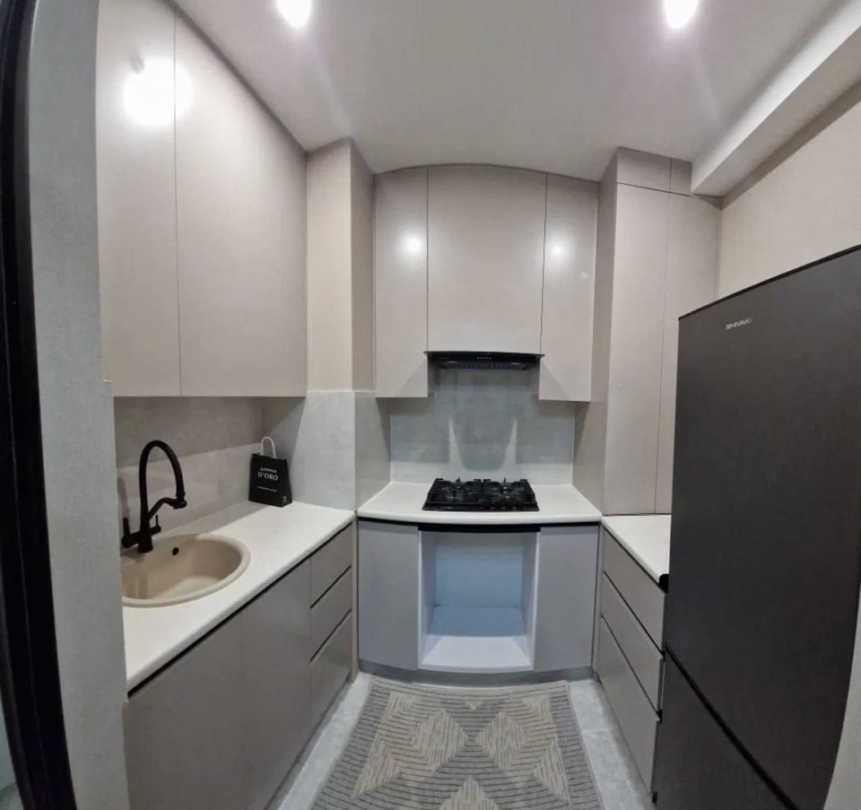 2-room apartment in Koh Ota Residential Complex, Shaykhantakhur district — buy an apartment in Tashkent on Nurafshon Street with new renovation