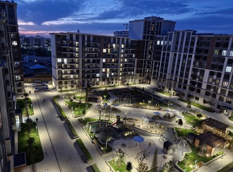 2-room apartment in Koh Ota Residential Complex, Shaykhantakhur district — buy an apartment in Tashkent on Nurafshon Street with new renovation