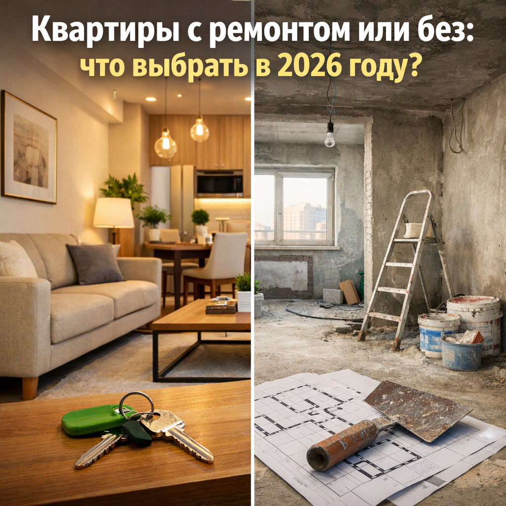 Квартиры с ремонтом или без: что выбрать в 2026 году