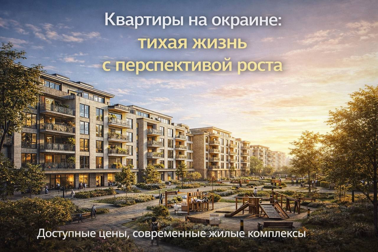 Квартиры на окраине: тихая жизнь с перспективой роста