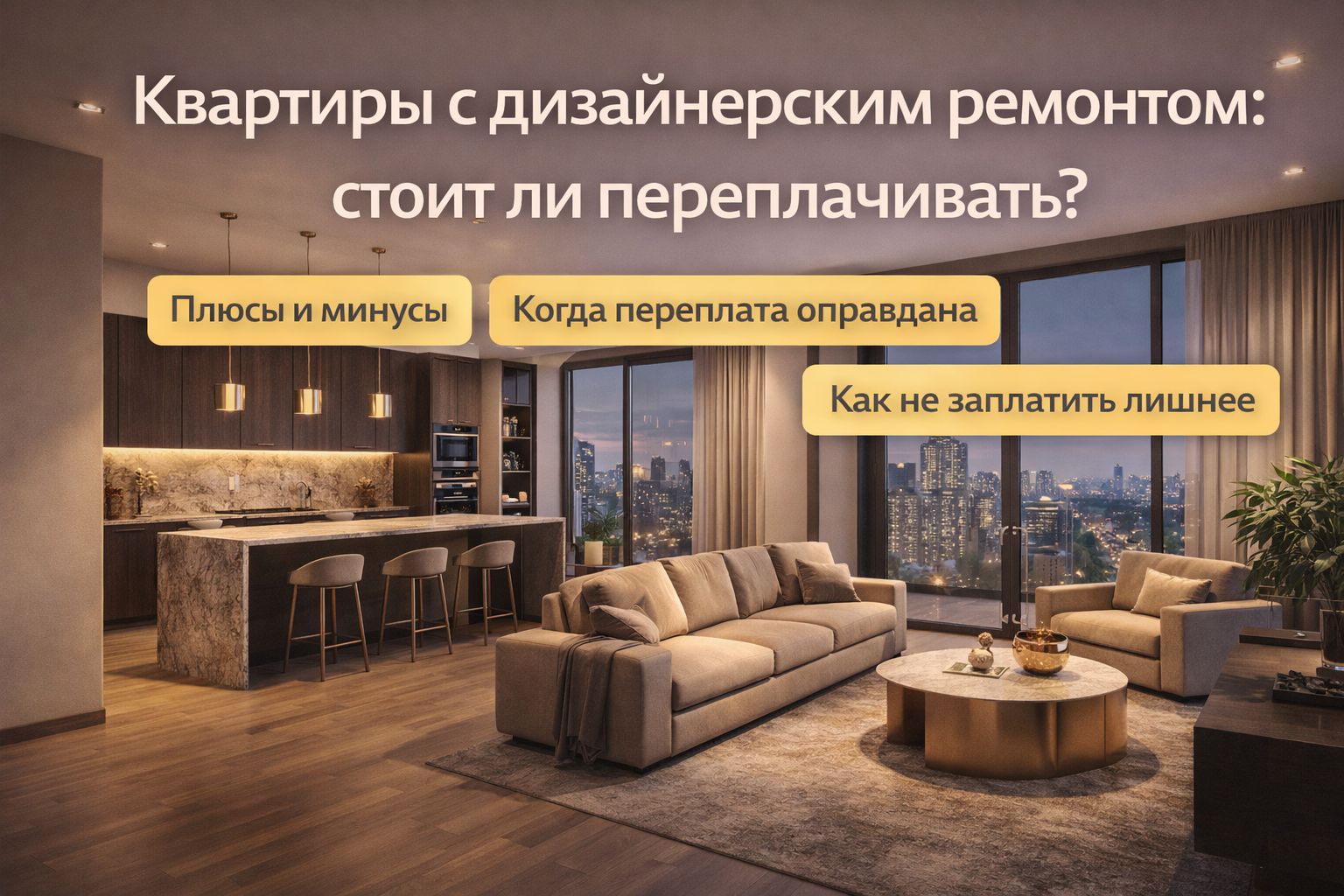 Apartments with designer renovation: is it worth overpaying?