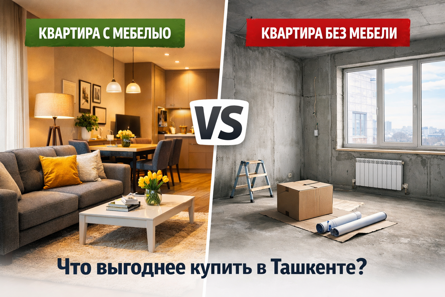Квартиры с мебелью или без: что выгоднее покупать в Ташкенте