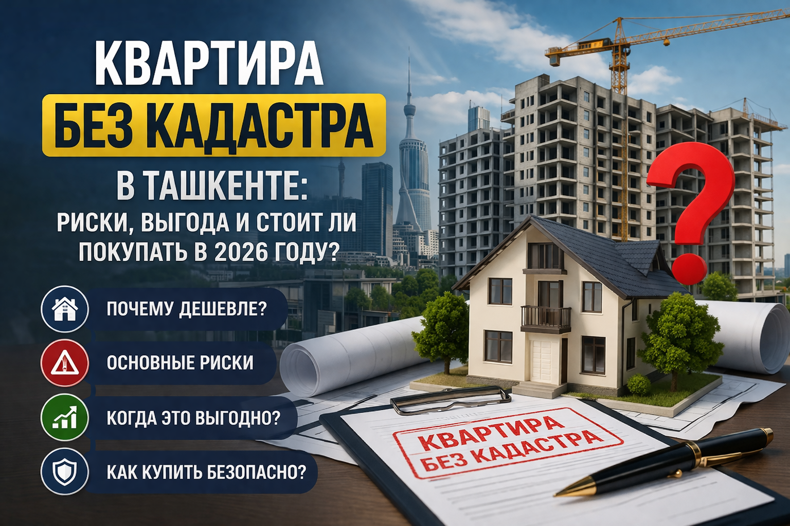 Apartment in a New Building Without Cadastral Registration: Risks and Realities of Tashkent